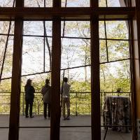 Event room through outside window